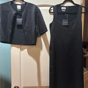 St. John Black Textured Jacket